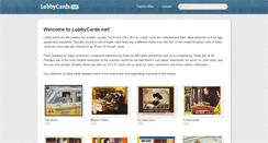 Desktop Screenshot of lobbycards.net