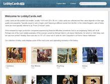 Tablet Screenshot of lobbycards.net